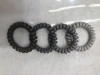 Fine printed large bright silver bracelet, thick bracelet telephone line, large bright silver high-elasticity telephone line hair band, simple and durable high-elasticity hair tie, hair accessory Item Picture